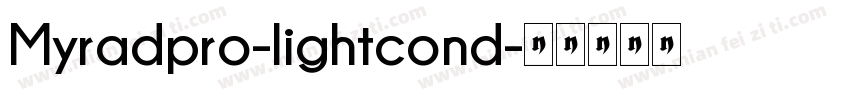 Myradpro-lightcond字体转换