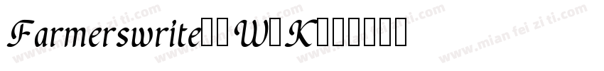 Farmerswrite-2W1K字体转换
