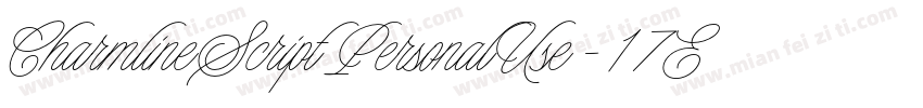 CharmlineScriptPersonalUse-17EB字体转换