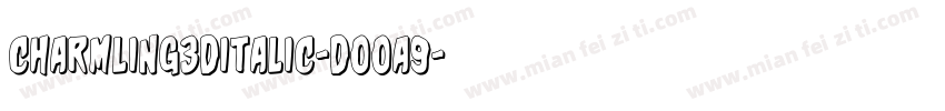 Charmling3DItalic-DOOa9字体转换