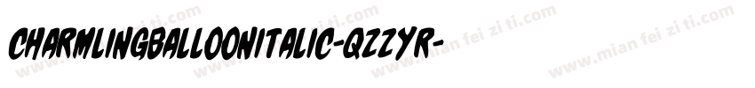 CharmlingBalloonItalic-qZZYr字体转换