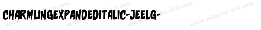 CharmlingExpandedItalic-jEELG字体转换