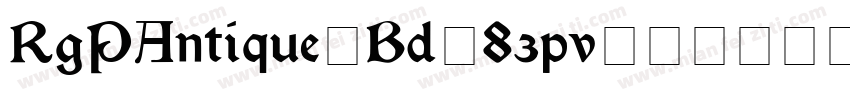 RgPAntique-Bd-83pv字体转换