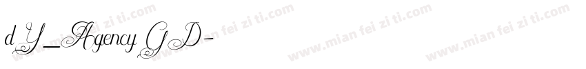 dY_AgencyGP字体转换