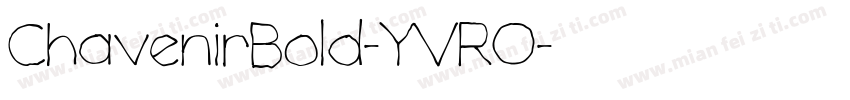 ChavenirBold-YVRO字体转换