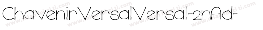 ChavenirVersalVersal-2nAd字体转换