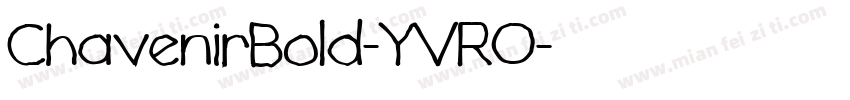 ChavenirBold-YVRO字体转换