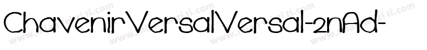 ChavenirVersalVersal-2nAd字体转换