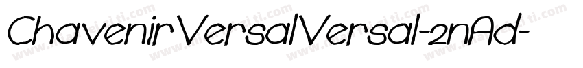 ChavenirVersalVersal-2nAd字体转换