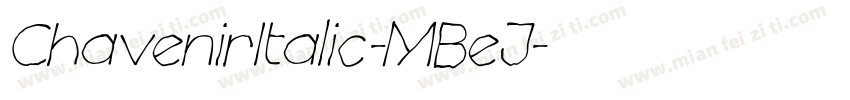 ChavenirItalic-MBeJ字体转换