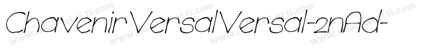 ChavenirVersalVersal-2nAd字体转换