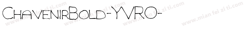 ChavenirBold-YVRO字体转换