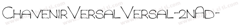 ChavenirVersalVersal-2nAd字体转换