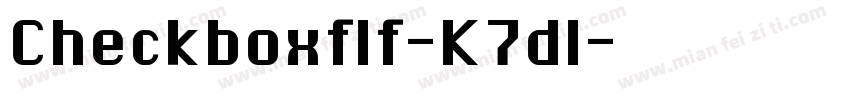 Checkboxflf-K7dl字体转换