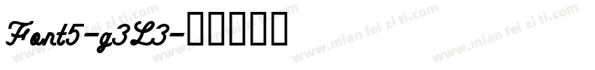 Font5-g3L3字体转换