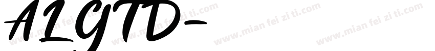 ALGTD字体转换