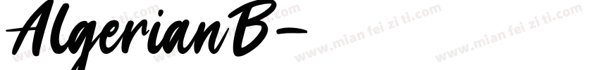 AlgerianB字体转换