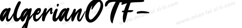 algerianOTF字体转换