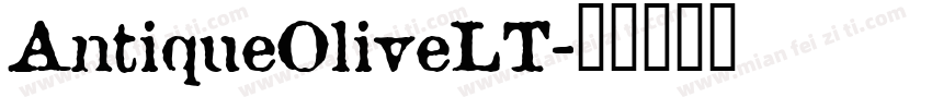 AntiqueOliveLT字体转换
