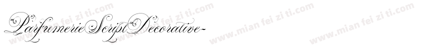 ParfumerieScriptDecorative字体转换