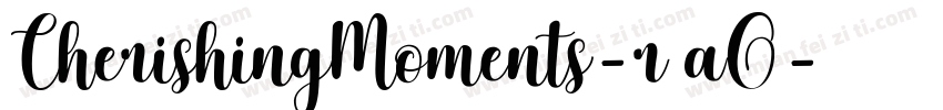 CherishingMoments-r9aO字体转换