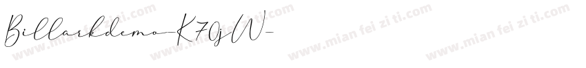 Billarkdemo-K70jW字体转换