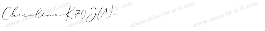 Cherolina-K70JW字体转换
