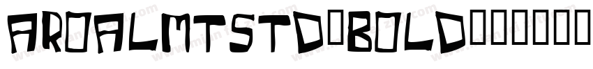 aroalMTstd-bold字体转换