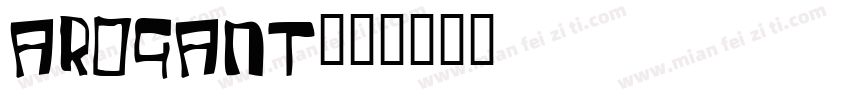 arogant字体转换