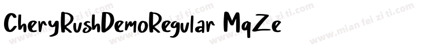 CheryRushDemoRegular-MqZe字体转换