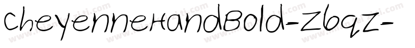 CheyenneHandBold-Z6qz字体转换