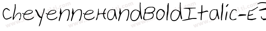 CheyenneHandBoldItalic-E3P8字体转换