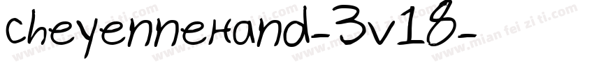 CheyenneHand-3v18字体转换