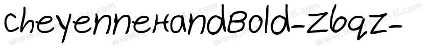 CheyenneHandBold-Z6qz字体转换