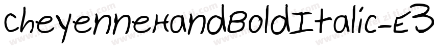 CheyenneHandBoldItalic-E3P8字体转换