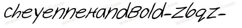 CheyenneHandBold-Z6qz字体转换