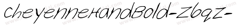 CheyenneHandBold-Z6qz字体转换