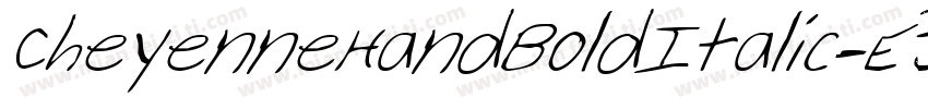 CheyenneHandBoldItalic-E3P8字体转换