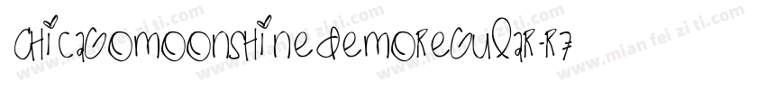 ChicagoMoonshineDemoRegular-R77E字体转换