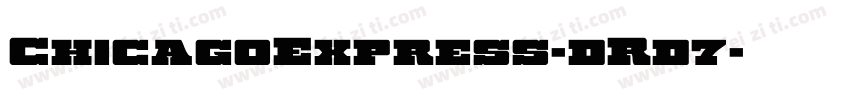 ChicagoExpress-dRd7字体转换
