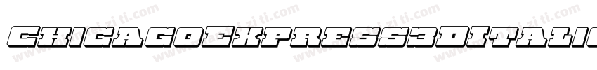ChicagoExpress3DItalic-LXv4字体转换