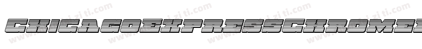 ChicagoExpressChromeItalic-gYX6字体转换