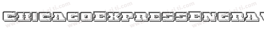 ChicagoExpressEngravedItal-W39v字体转换