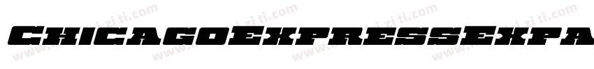 ChicagoExpressExpandedItal-EvBl字体转换