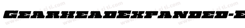 GearheadExpanded-EvLg字体转换