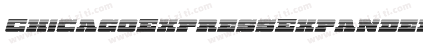 ChicagoExpressExpandedItal-EvBl字体转换
