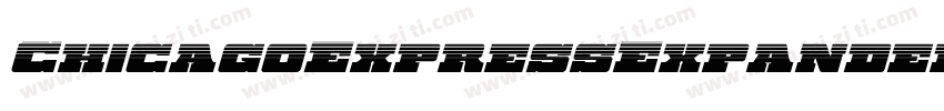 ChicagoExpressExpandedItal-EvBl字体转换