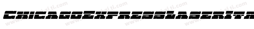 ChicagoExpressLaserItalic-ArAm字体转换