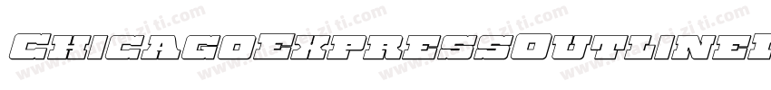 ChicagoExpressOutlineItalic-JPAn字体转换