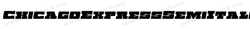 ChicagoExpressSemiItalic-03qX字体转换